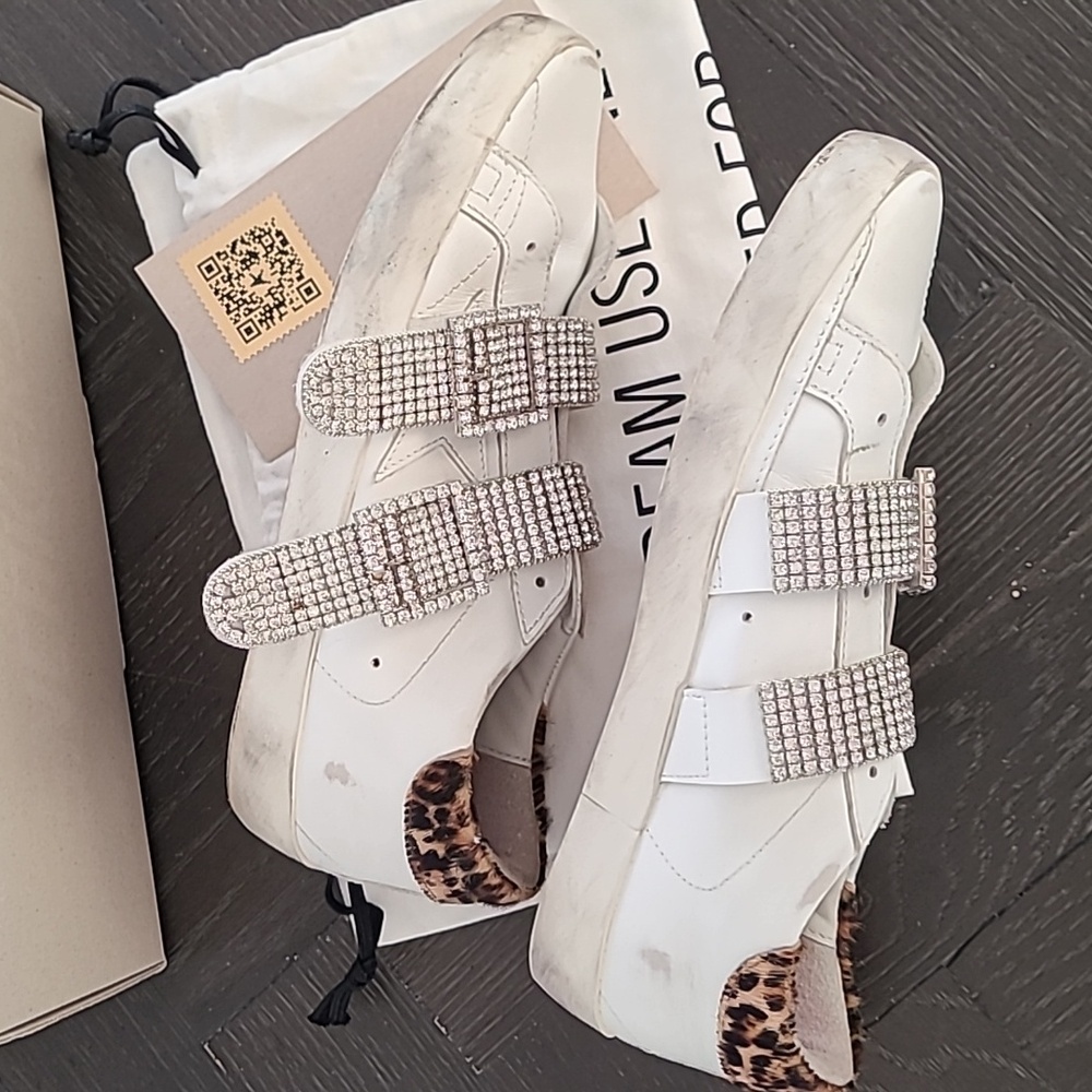 Golden Goose Old School Crystal Buckle Sneakers - Picture 8 of 17